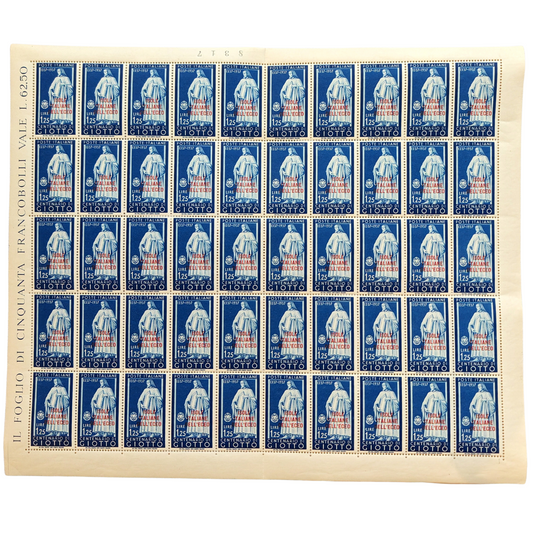 FULL SHEET "CENTENARY OF GIOTTO" · 50 Stamps · 1937